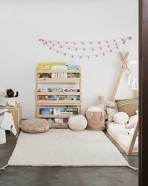 Lorena Canals Tappeto Lavabile e Reversibile Gelato - Rosa - Cotone (120x160 cm) Tappeti Arredo