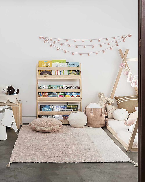 Lorena Canals Tappeto Lavabile e Reversibile Gelato - Rosa - Cotone (120x160 cm) Tappeti Arredo