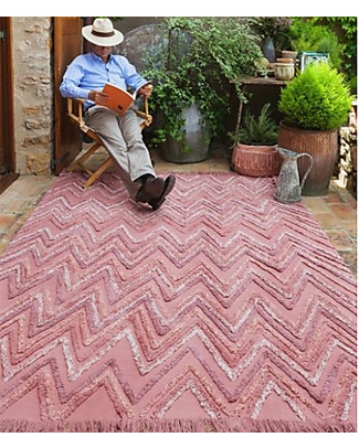Lorena Canals Tappeto Lavabile Early Hours, Earth Canyon Rose - 100% Cotone (170 x 240 cm) Tappeti_
