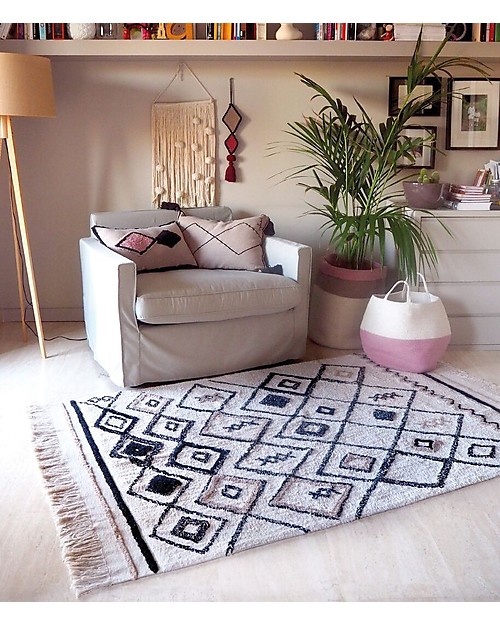 Lorena Canals Tappeto Lavabile Ethnic, Bereber Classic - 100% Cotone (120 x 180cm) Tappeti Arredo
