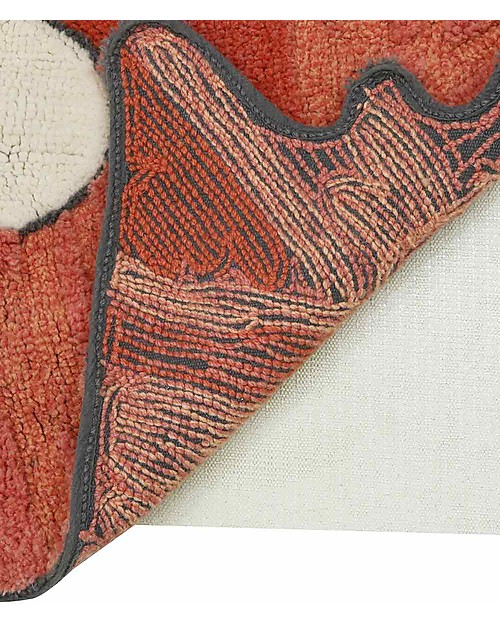 Lorena Canals Tappeto Lavabile Fantasma - Lana (100x100 cm) - Base Antiscivolo Tappeti Arredo