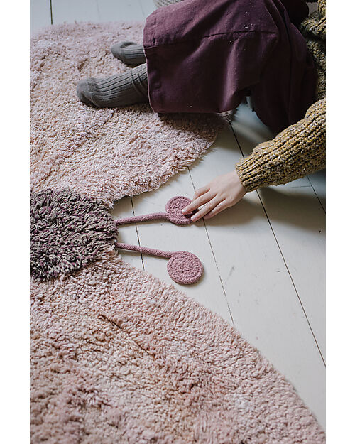 Lorena Canals Tappeto Lavabile - Farfalla  - Cotone - Animal Rugs Collection - 90 x 120 cm Tappeti Arredo