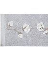 Lorena Canals Tappeto Lavabile Fiocchi di Cotone, Grigio Perla - 100% Cotone (120x170cm) Tappeti Arredo