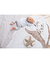 Lorena Canals Tappeto Lavabile Fiore di Cotone - 100% Cotone (120x130cm) Tappeti Arredo