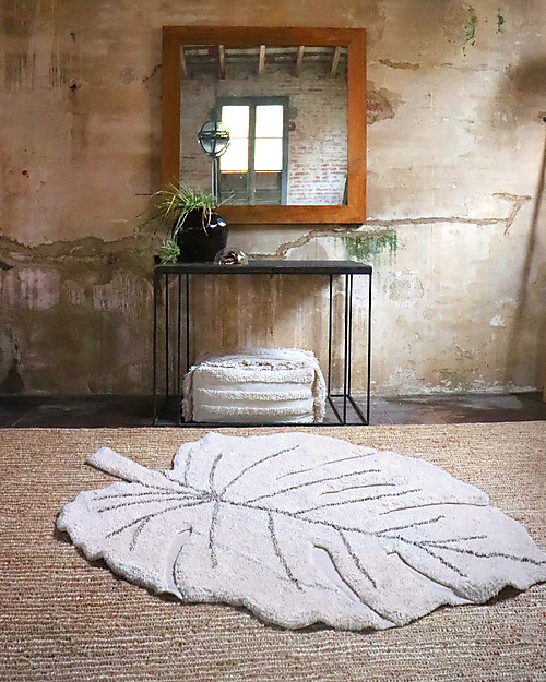 Lorena Canals Tappeto Lavabile Foglia di Monstera - Natural - 120 x 180 cm Tappeti Arredo