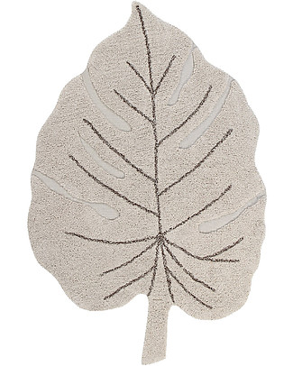 Lorena Canals Tappeto Lavabile Foglia di Monstera - Natural - 120 x 180 cm Tappeti