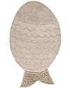 Lorena Canals Tappeto Lavabile Grande Pesce, Natural - 100% Cotone (110 x 180 cm) Tappeti Arredo