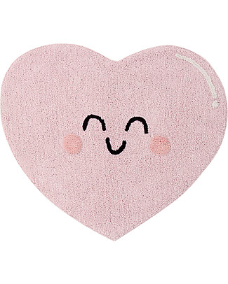Lorena Canals Tappeto Lavabile Happy Heart - Cotone (90x105 cm) Tappeti