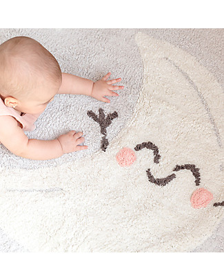 Lorena Canals Tappeto Lavabile Happy Moon - 100% cotone (120x160 cm) Tappeti