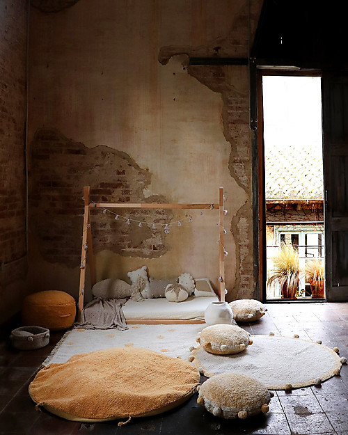 Lorena Canals Tappeto Lavabile Hippy Dots - Miele - Cotone (120 cm x 160cm) Tappeti Arredo