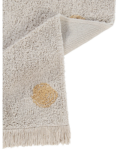 Lorena Canals Tappeto Lavabile Hippy Dots - Miele - Cotone (120 cm x 160cm) Tappeti Arredo
