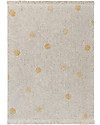 Lorena Canals Tappeto Lavabile Hippy Dots - Miele - Cotone (120 cm x 160cm) Tappeti Arredo