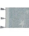 Lorena Canals Tappeto Lavabile Hippy Stars, Blu - 100% Cotone (120 x 175 cm) Tappeti Arredo