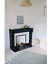 Lorena Canals Tappeto Lavabile Hippy Stars, Blu - 100% Cotone (120 x 175 cm) Tappeti Arredo