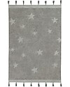 Lorena Canals Tappeto Lavabile Hippy Stars, Grigio - 100% Cotone (120 x 175 cm) Tappeti Arredo
