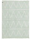 Lorena Canals Tappeto Lavabile Hippy - Zig Zag Menta - 100% Cotone (120cm x 160cm) Tappeti Arredo