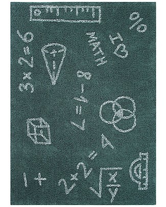 Lorena Canals Tappeto Lavabile I Love Math, Back to school - 100% Cotone (140 x 200 cm) Tappeti Arredo