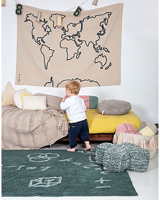 Lorena Canals Tappeto Lavabile I Love Math, Back to school - 100% Cotone (140 x 200 cm) Tappeti Arredo