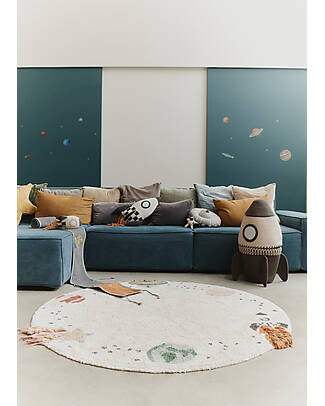 Lorena Canals Tappeto Lavabile - Interstellar - Collezione Astronaut - Diametro 140 cm Tappeti Arredo