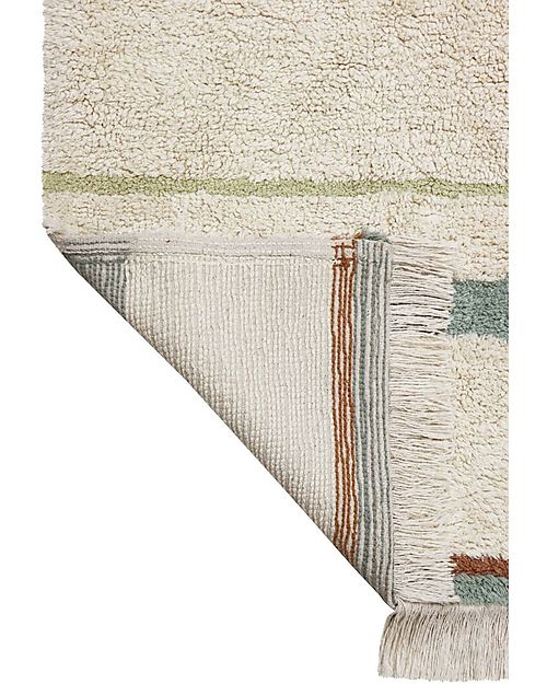 Lorena Canals Tappeto Lavabile Lanes - Eco City - Vintage Blu - (140x200 cm) Tappeti Arredo