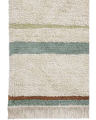 Lorena Canals Tappeto Lavabile Lanes - Eco City - Vintage Blu - (90x130 cm) Tappeti Arredo