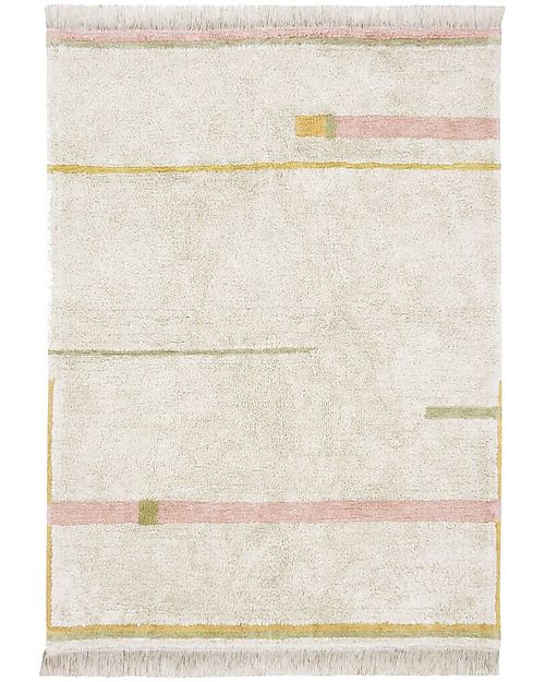 Lorena Canals Tappeto Lavabile Lanes - Eco City - Vintage Nude - (140x200 cm) Tappeti Arredo