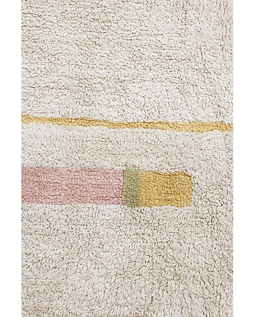 Lorena Canals Tappeto Lavabile Lanes - Eco City - Vintage Nude - (140x200 cm) Tappeti Arredo