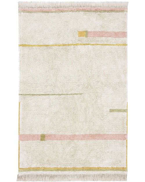 Lorena Canals Tappeto Lavabile Lanes - Eco City - Vintage Nude - (90x130 cm) Tappeti Arredo