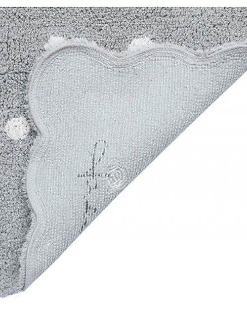 Lorena Canals Tappeto Lavabile Mini - Biscotto Rettangolare - Grigio Perla - 70x100 cm Tappeti Arredo