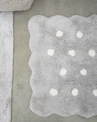 Lorena Canals Tappeto Lavabile Mini - Biscotto Rettangolare - Grigio Perla - 70x100 cm Tappeti_