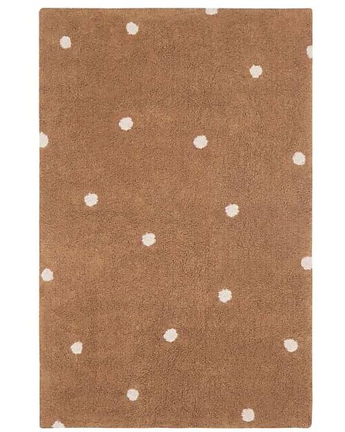 Lorena Canals Tappeto Lavabile - Mini Dot - Marrone/Rosa - Cotone - Mushrooms Collection - 110 x 150 cm Tappeti Arredo