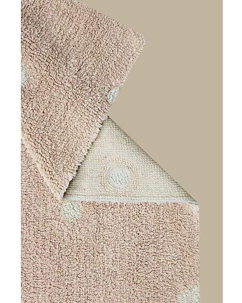 Lorena Canals Tappeto Lavabile - Mini Dot Rose - Rosa/Naturale - Cotone - Mushrooms Collection - 110 x 150 cm Tappeti Arredo