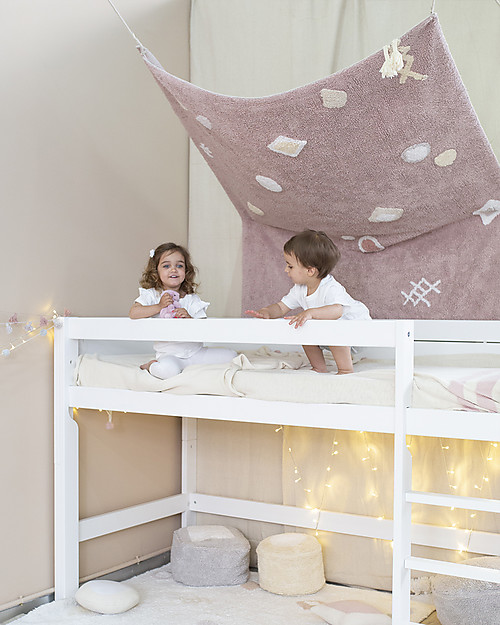 Lorena Canals Tappeto Lavabile Noah, Rosa Vintage - Cotone Naturale (140x200 cm) Tappeti Arredo