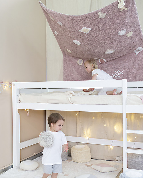 Lorena Canals Tappeto Lavabile Noah, Rosa Vintage - Cotone Naturale (140x200 cm) Tappeti Arredo