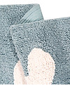 Lorena Canals Tappeto Lavabile Nuvole, Azzurro Vintage - 100% Cotone (120x160 cm) Tappeti Arredo