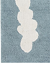 Lorena Canals Tappeto Lavabile Nuvole, Azzurro Vintage - 100% Cotone (120x160 cm) Tappeti Arredo