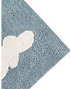 Lorena Canals Tappeto Lavabile Nuvole, Azzurro Vintage - 100% Cotone (120x160 cm) Tappeti Arredo