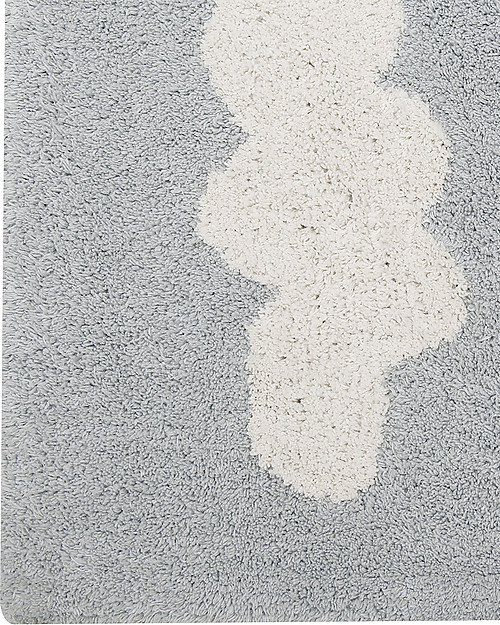 Lorena Canals Tappeto Lavabile Nuvole, Grigio - 100% Cotone (120x160 cm) Tappeti Arredo