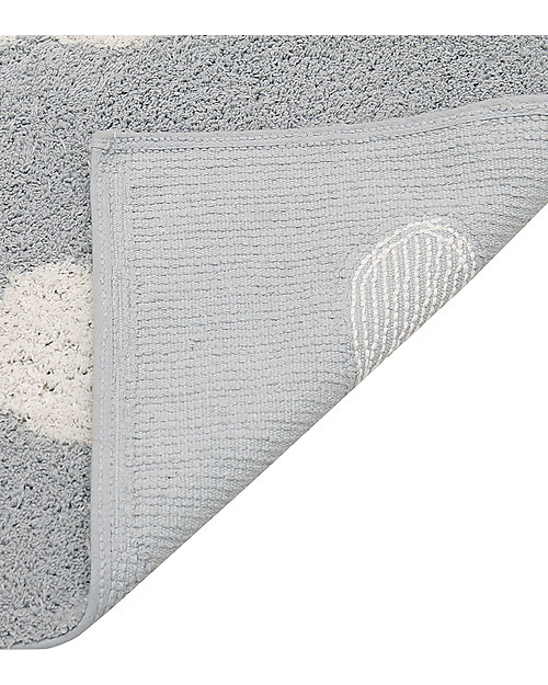 Lorena Canals Tappeto Lavabile Nuvole, Grigio - 100% Cotone (120x160 cm) Tappeti Arredo