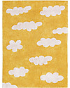 Lorena Canals Tappeto Lavabile Nuvole, Senape - 100% Cotone (120x160 cm) Tappeti Arredo
