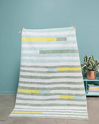 Lorena Canals Tappeto Lavabile OhJoy, Happy Lanes - 100% Cotone (140 x 200 cm) Limited edition! Tappeti