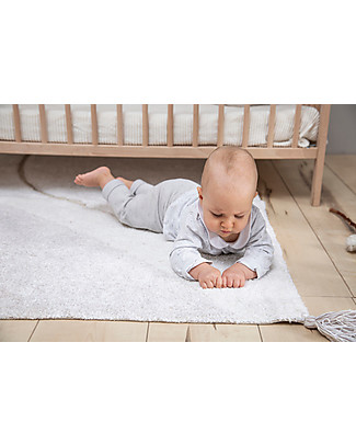 Lorena Canals Tappeto Lavabile Onde con Nappine - 100% Cotone (140x200cm) Tappeti