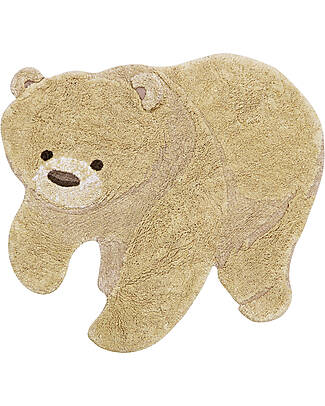 Lorena Canals Tappeto Lavabile - Orso - Cotone - Animal Rugs Collection - 120 x 122 cm Tappeti Arredo