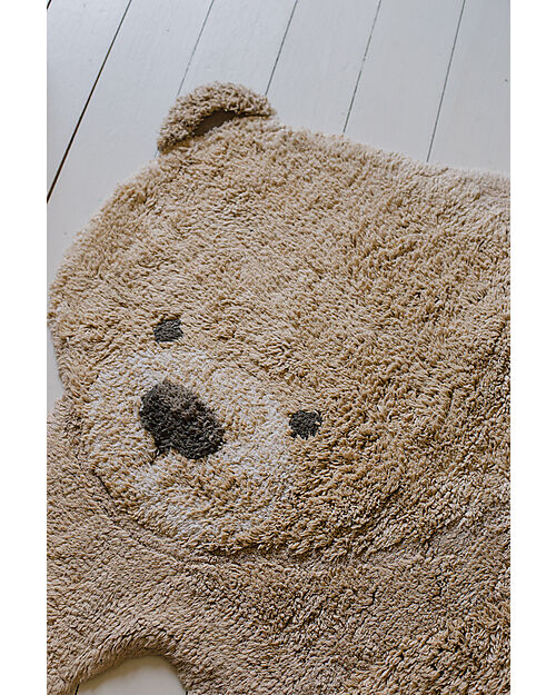 Lorena Canals Tappeto Lavabile - Orso  - Cotone - Animal Rugs Collection - 120 x 122 cm Tappeti Arredo