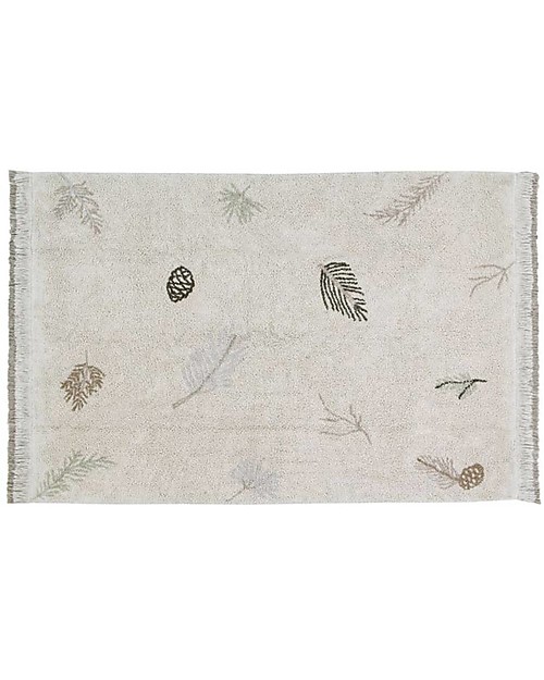 Lorena Canals Tappeto Lavabile Pine Forest - Natural - Cotone Naturale (140x200 cm) Tappeti Arredo