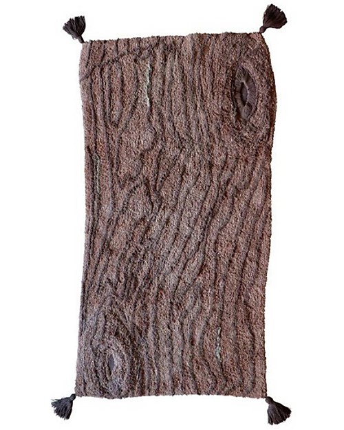 Lorena Canals Tappeto Lavabile Pine Tree - Marrone - Cotone Naturale (80x140 cm) Tappeti Arredo
