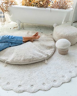 Lorena Canals Tappeto Lavabile Pinecone - Avorio - Cotone Naturale (130x180 cm) Tappeti Arredo