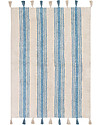 Lorena Canals Tappeto Lavabile, Righe Celesti - 100% Cotone (120cm x 160cm) Tappeti Arredo