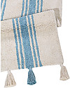 Lorena Canals Tappeto Lavabile, Righe Celesti - 100% Cotone (120cm x 160cm) Tappeti Arredo