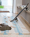 Lorena Canals Tappeto Lavabile, Righe Celesti - 100% Cotone (120cm x 160cm) Tappeti Arredo